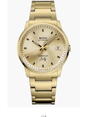 Mido Commander Lady Automatic Sapphire Crystal Water Resistant 5 Bar 50m Dial
